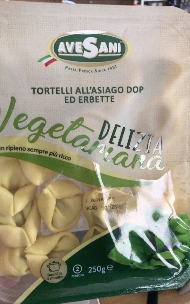 Tortelli all’asiago ed erbette