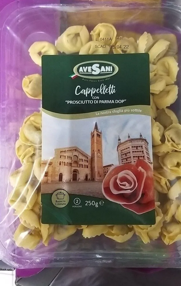 Cappelletti con Prosciutto di Parma Dop