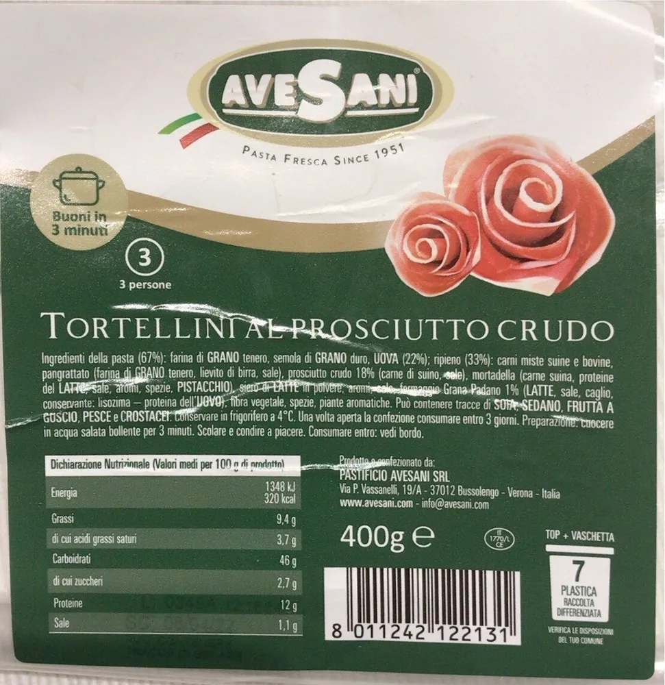 Tortellini prosciutto crudo