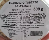 Anacardi tostati senza sale
