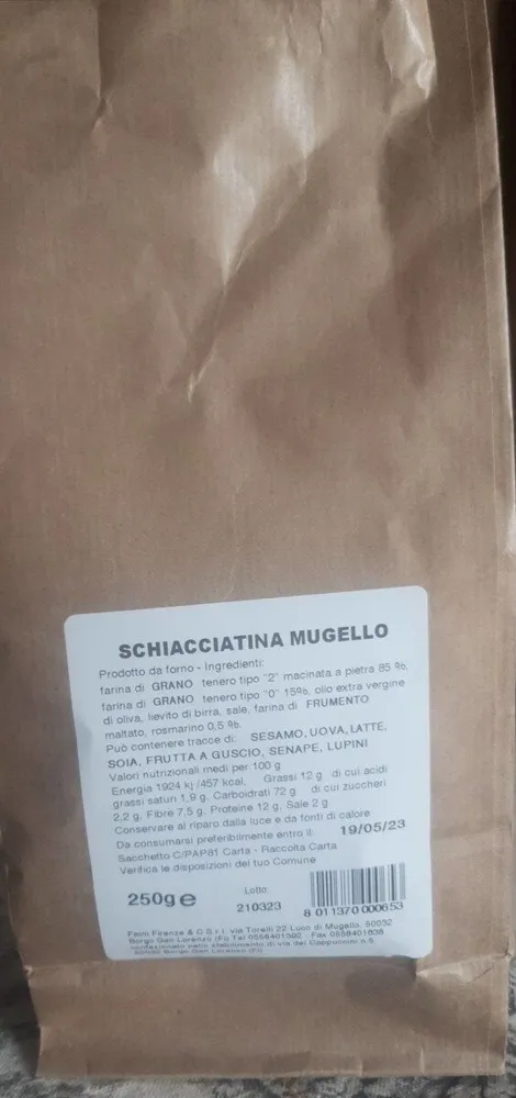 Schiacciatina del Mugello