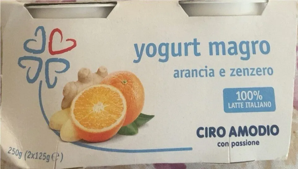 Yogurt magro arancia e zenzero