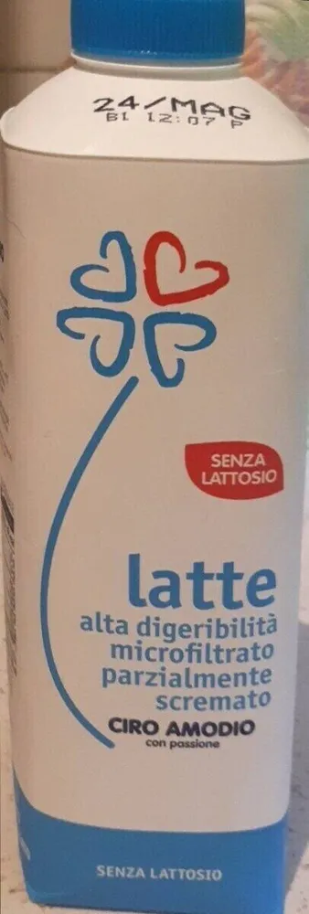 Latte alta digeribilità parzialmente scremato