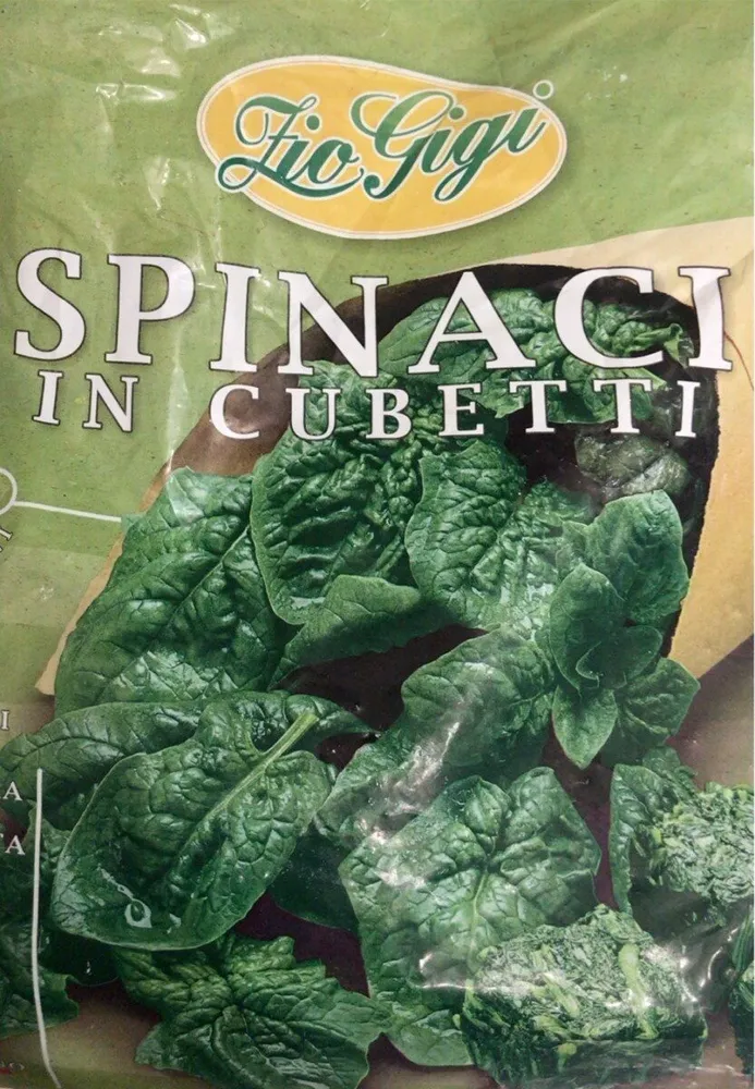 Spinaci in cubetti surgelati