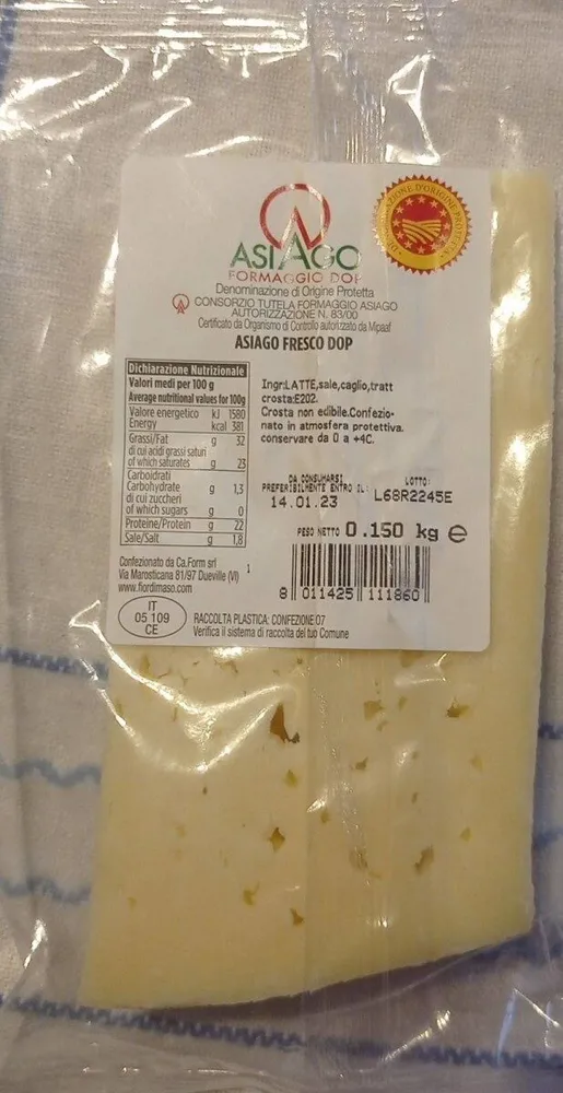 Asiago fresco DOP