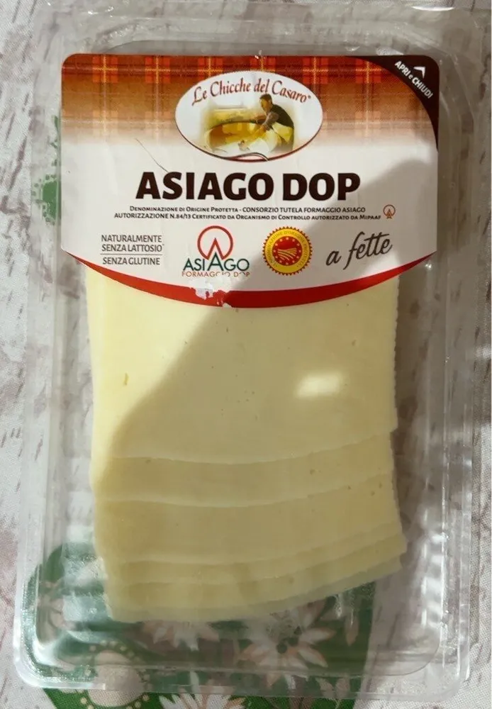 Asiago formaggio DOP senza lattosio