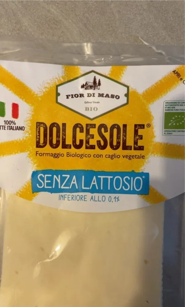 Formaggio biologico con caglio vegetale