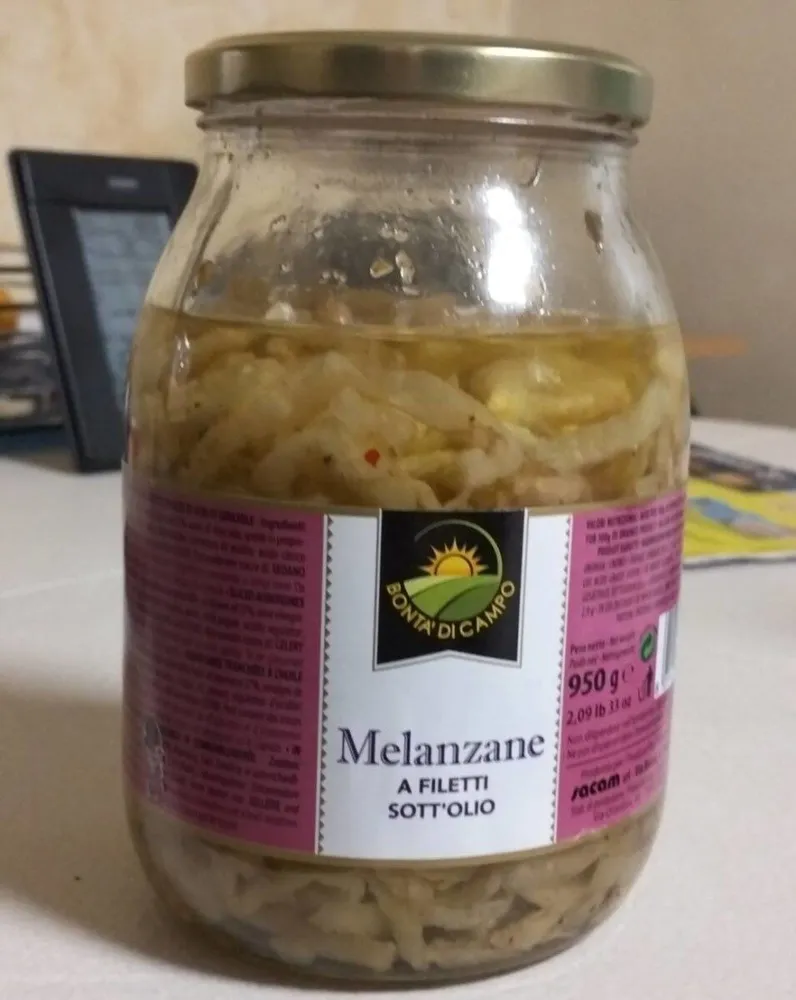 Melanzane a filetti sott'olio