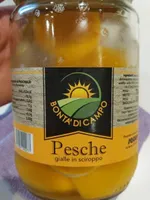 Pesche gialle in sciroppo