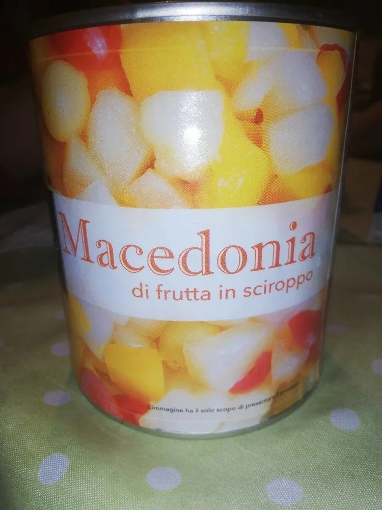 Macedonia di frutta in sciroppo