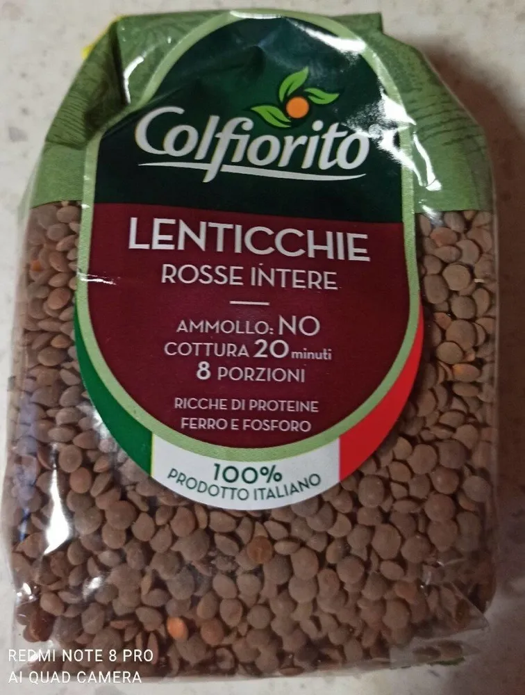 Lenticchie rosse intere