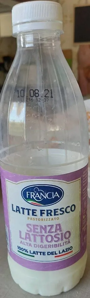 Latte Fresco Pastorizzato Senza Lattosio