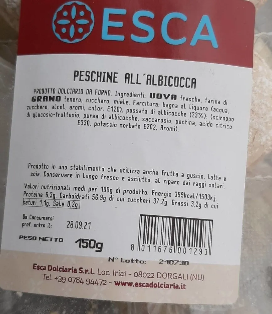 Peschine all'albicocca