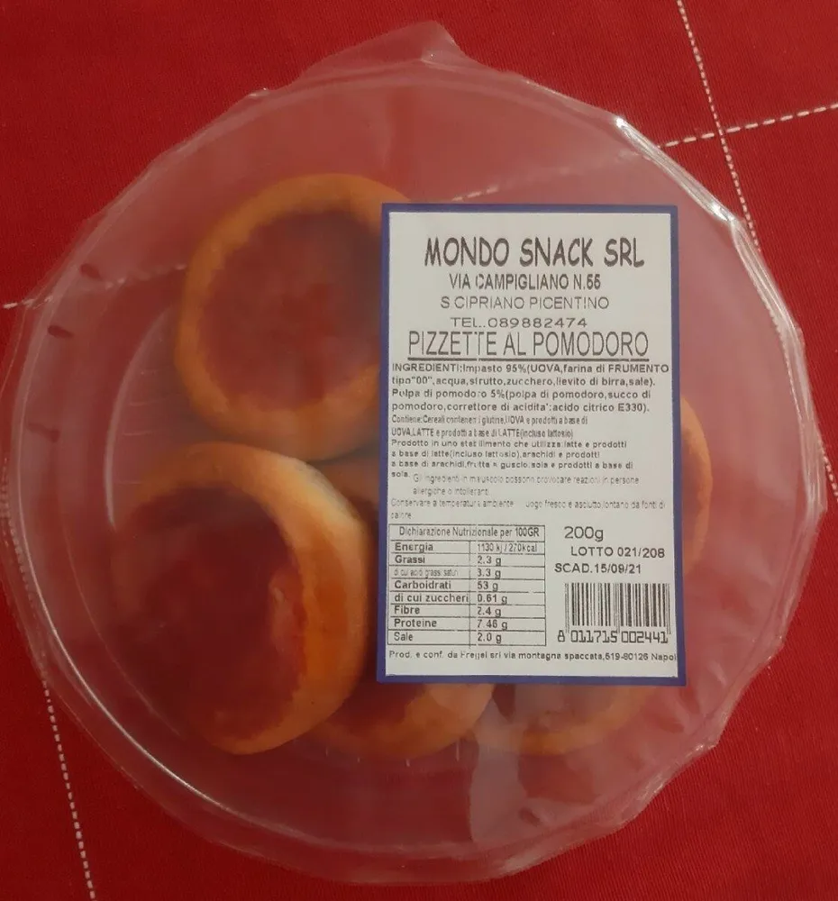 PIZZETTE AL POMODORO
