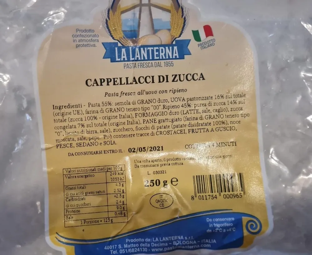 Cappellacci di zucca