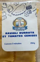 Ravioli burrata et tomates cerises