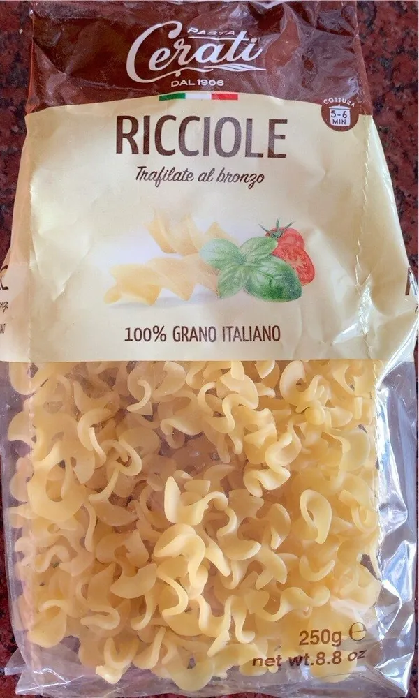 Ricciole tagliate al bronzo
