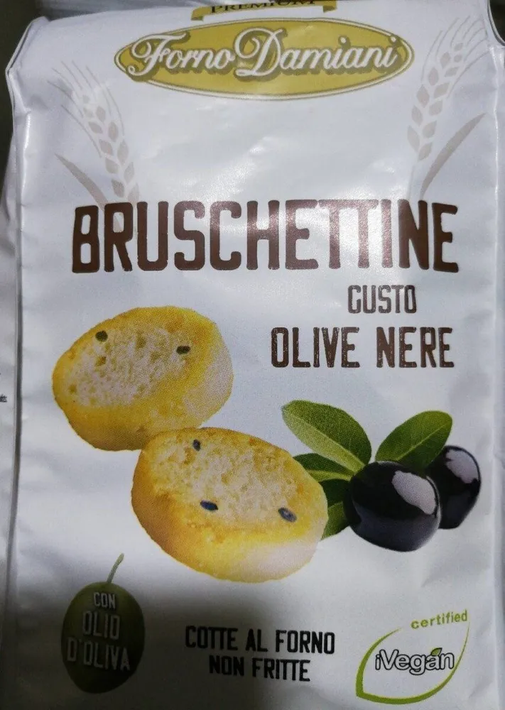 Bruschettine gusto olive nere