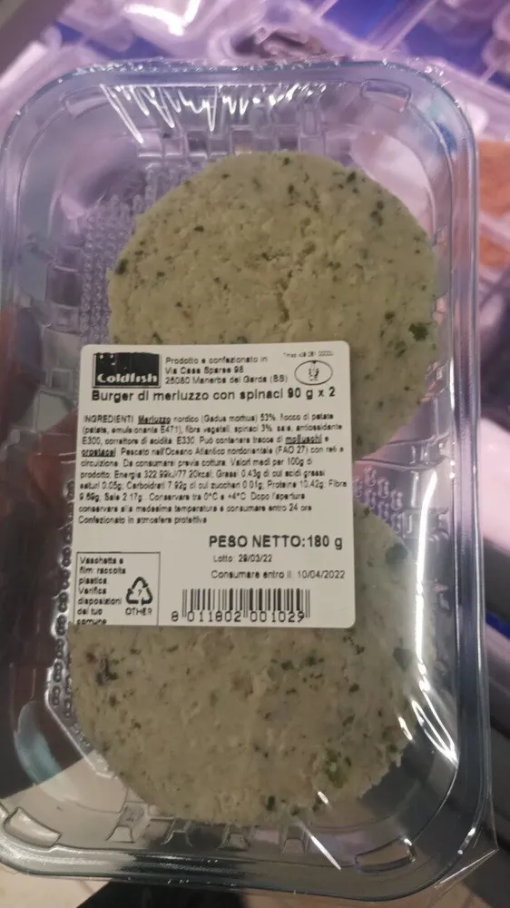 Burger di merluzzo