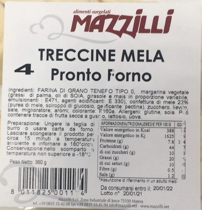 Treccine mela
