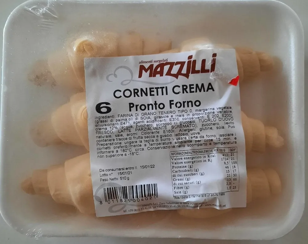 Cornetti crema