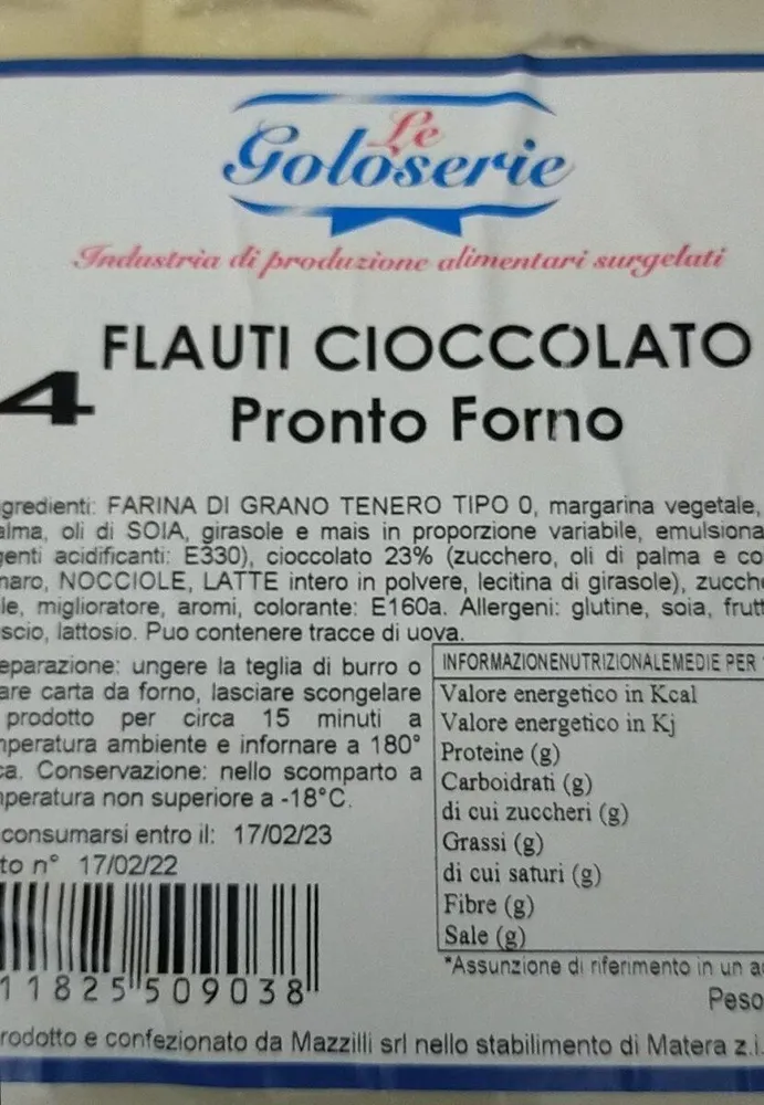 FLAUTI CIOCCOLATO