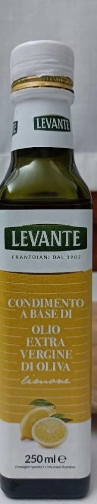 Condimento a base di olio extra vergine di oliva e limone