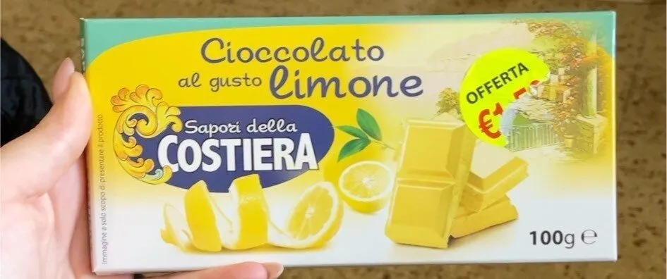 Cioccolato al gusto limone