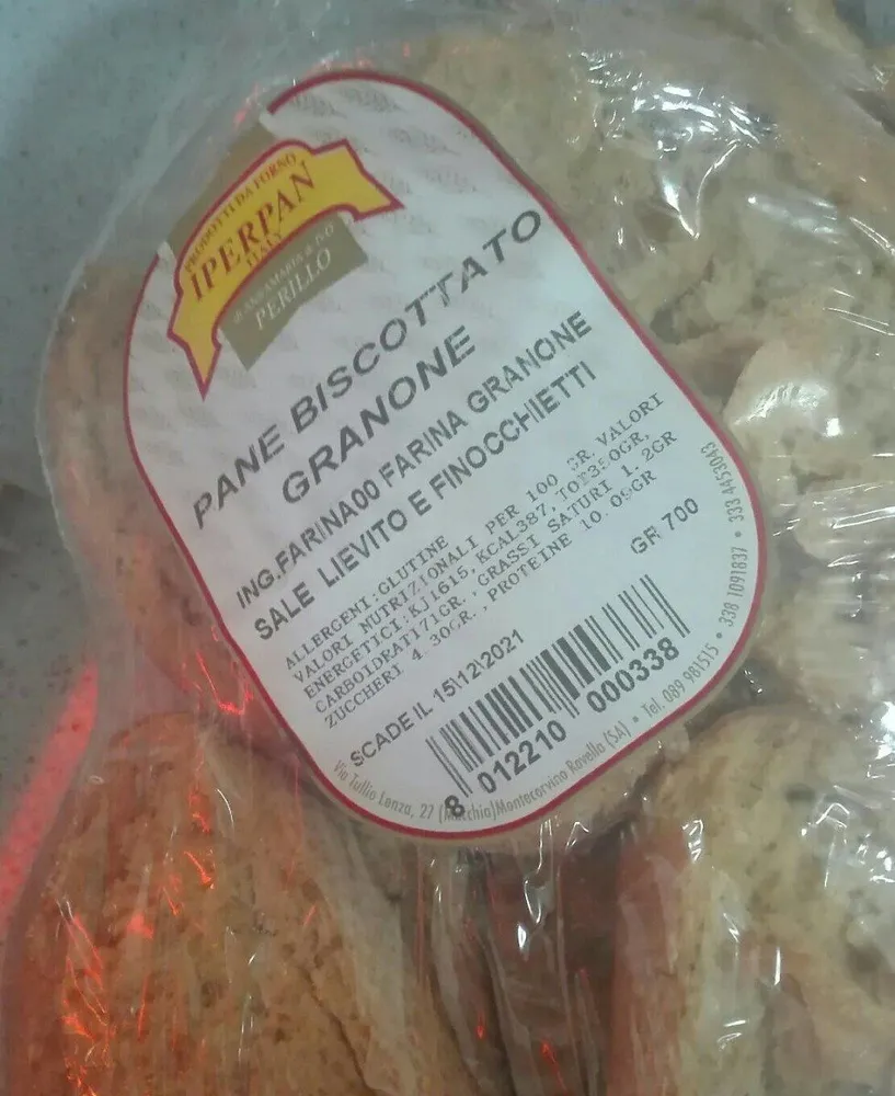 Pane biscottato granone