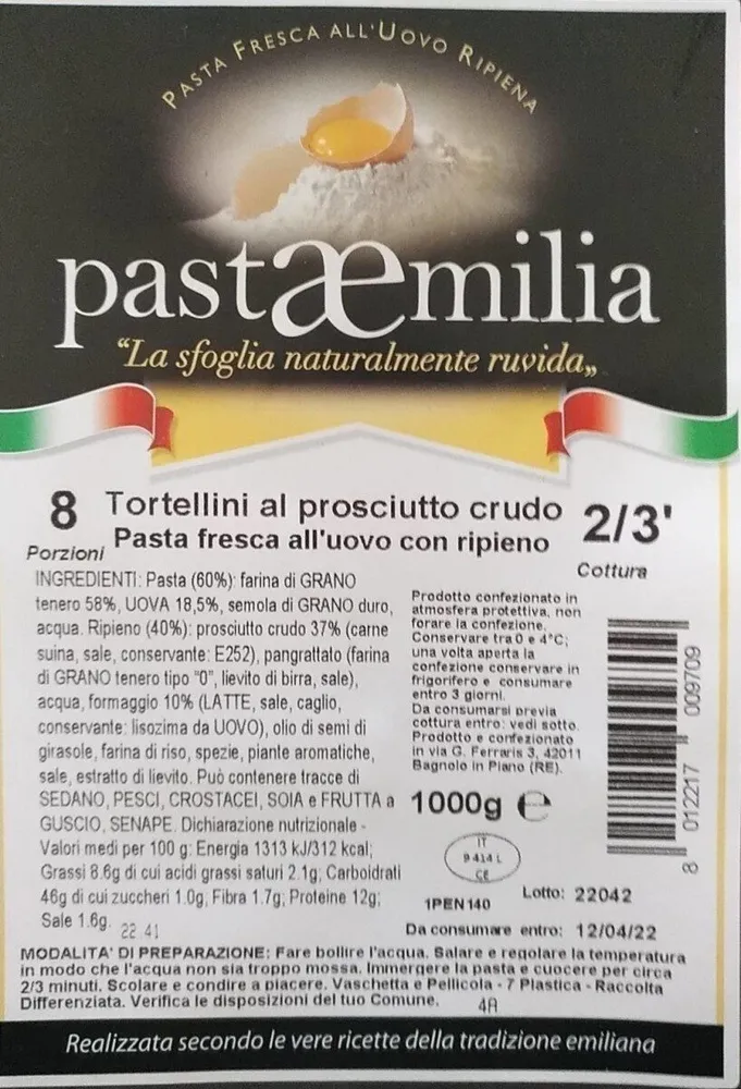 Tortellini al prosciutto crudo
