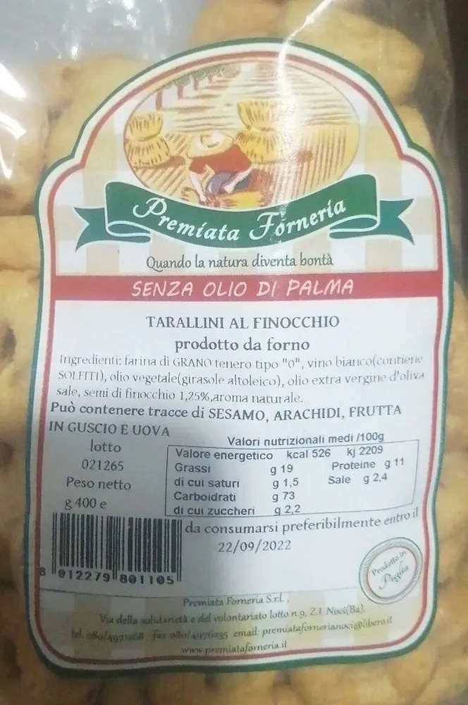 Taralli i al finocchio