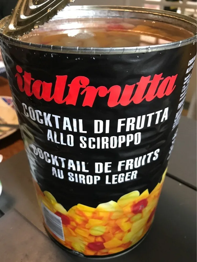 Cocktail de fruits au sirop léger
