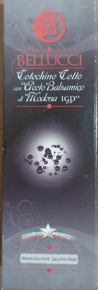 Cotechino cotto con "Aceto Balsamico di Modena IGP"