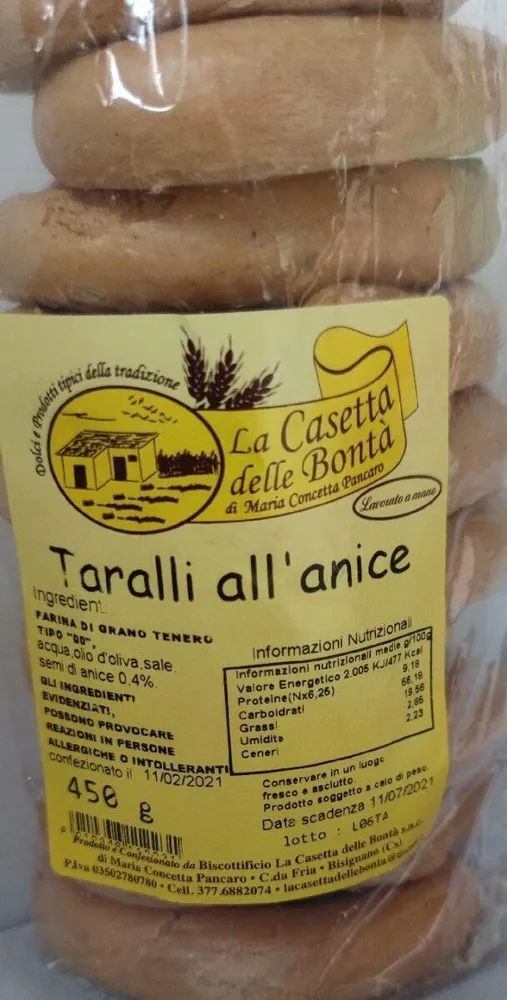 Taralli all'anice
