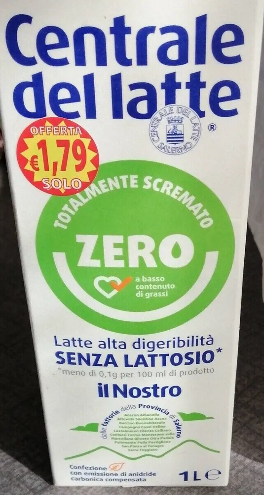 Latte alta digeribilità totalmente scremato (senza lattosio)