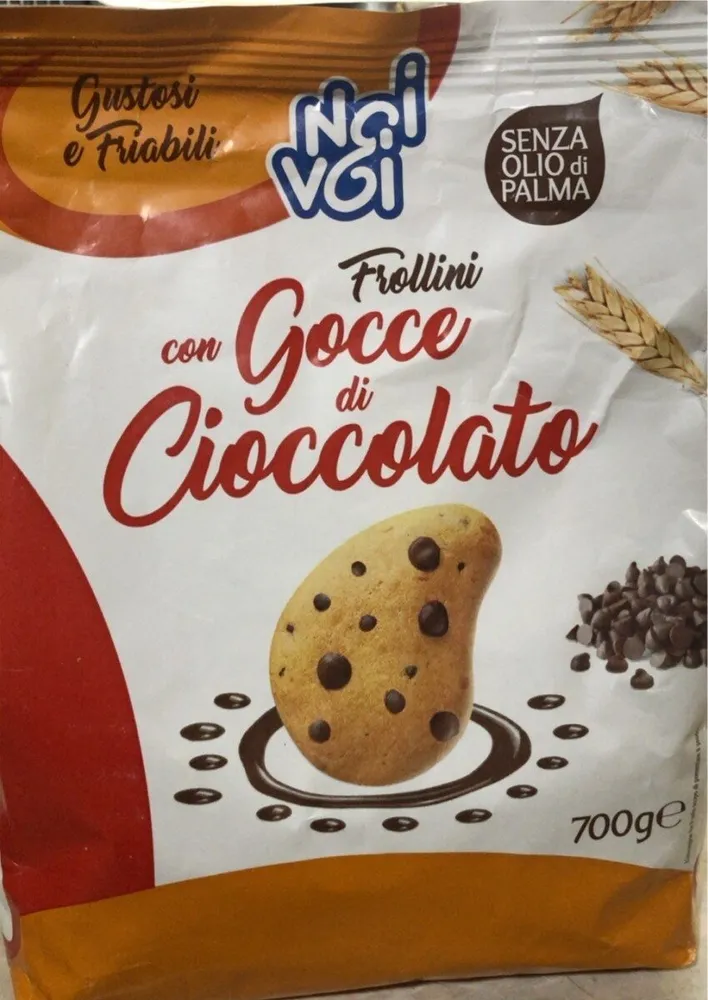 Frollini con gocce di cioccolato