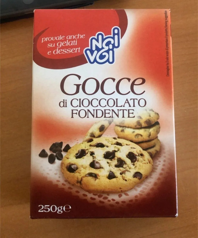 Gocce di ciocolato fondente
