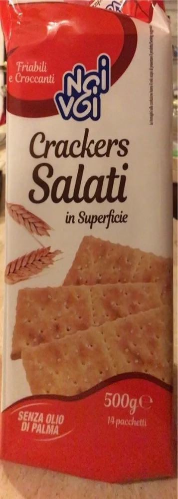 Crackers salati in superficie