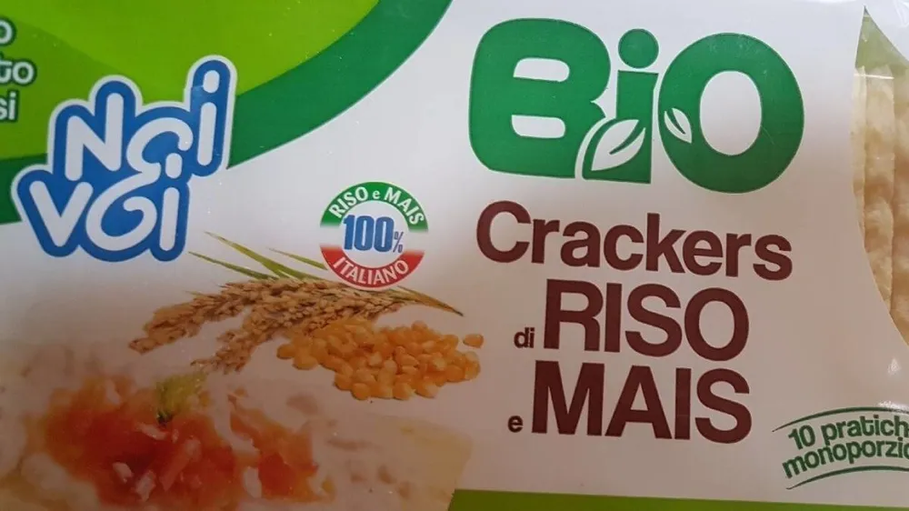 crackers di riso e mais