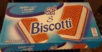 8 Biscotti gelato al gusto di vaniglia con biscotti