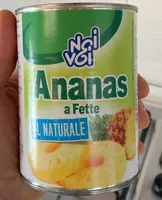 Ananas a fette al naturale