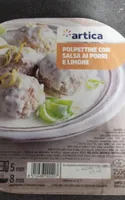 Polpettine con salsa ai porri e limone