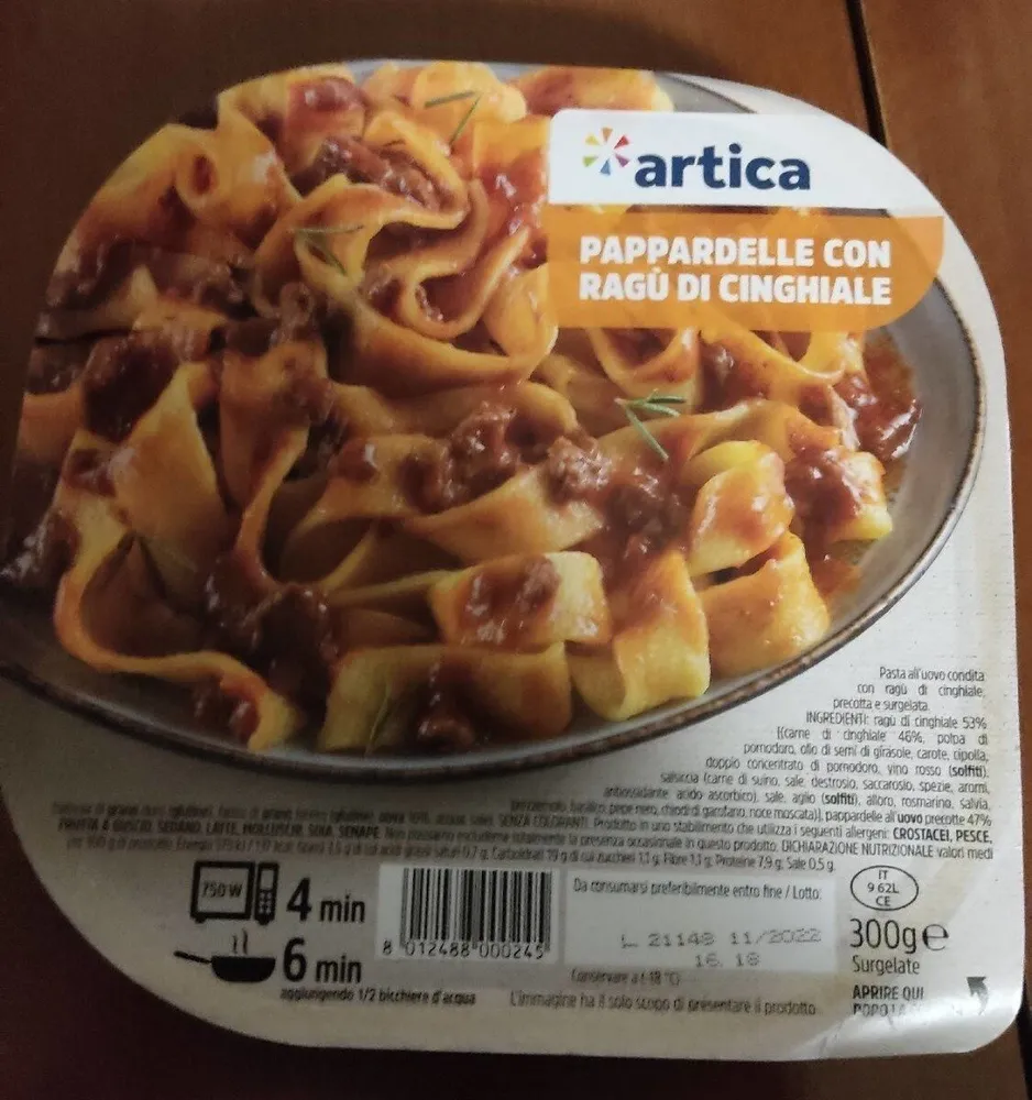 Pappardelle con ragù di cinghiale