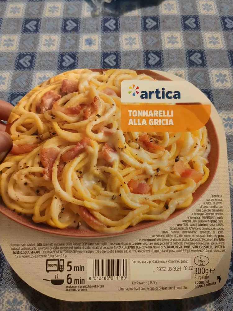 Tonnarelli alla gricia