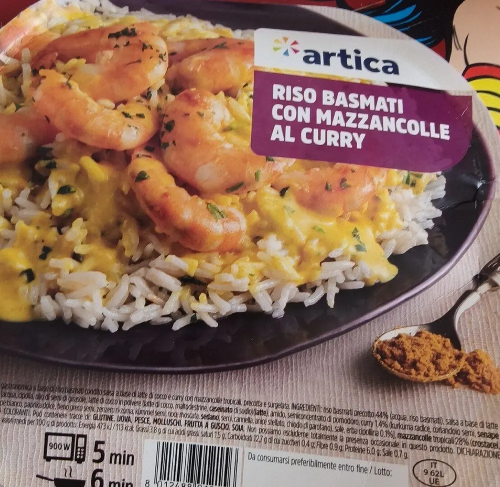Riso Basmati Con Mazzancolle Al Curry