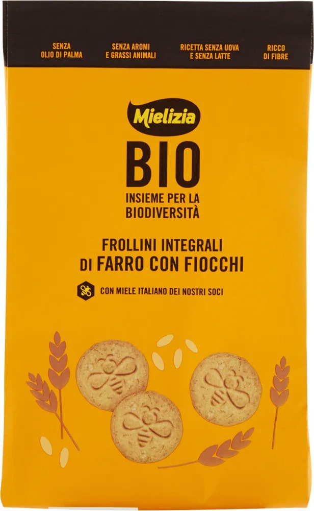 Bio frollini integrali di farro con fiocchi