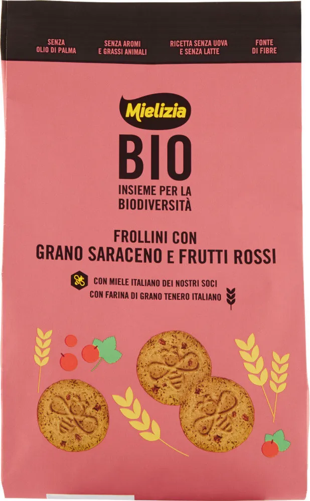 Bio frollini con grano saraceno e frutti rossi