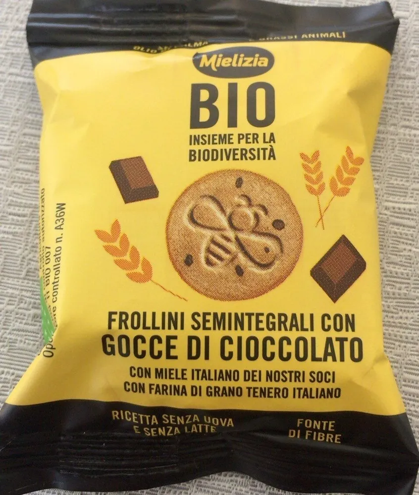 Frollini semintegrali con Gocce di Cioccolato