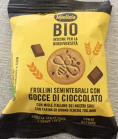 Frollini semintegrali con Gocce di Cioccolato