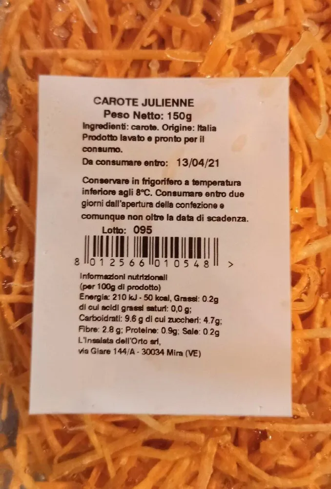 Carote Julienne